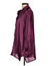 Glam 100% Polyester Burgundy Long Sleeve Blouse Size L - photo 5