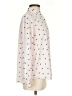 Ann Taylor LOFT 100% Polyester Hearts Ivory Long Sleeve Blouse Size S - photo 4