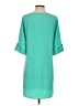 Everly 100% Polyester Solid Teal Casual Dress Size S - photo 2