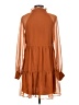 1.State 100% Polyester Brown Casual Dress Size S - photo 2