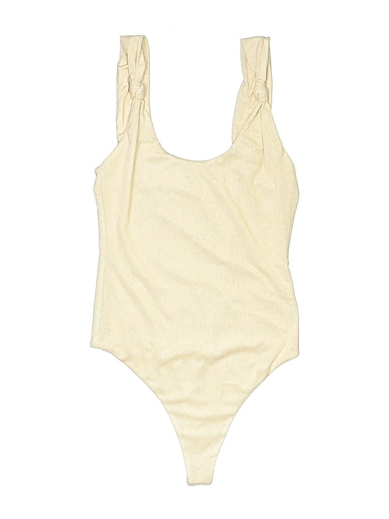 Pre-owned Lovers & Friends Bodysuit In Yellow