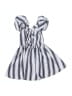 Habitual 100% Polyester Stripes Silver Dress Size 3 - photo 2