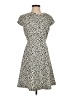 Neiman Marcus Animal Print Ivory Cocktail Dress Size 4 - photo 1