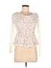 BCBGMAXAZRIA Ivory Long Sleeve Top Size M - photo 1