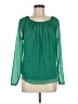 I Heart Ronson 100% Polyester Green Long Sleeve Blouse Size M - photo 1