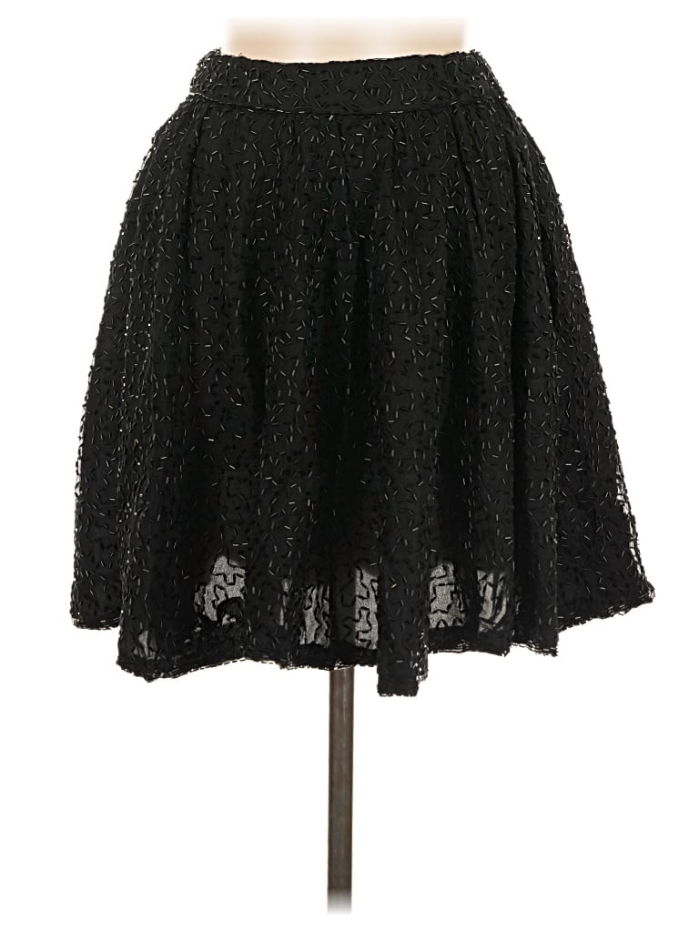 Assorted Brands Silk Skirt In Black