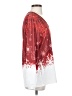 NORACORA Stars Red Long Sleeve Blouse Size S - photo 4