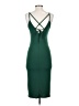 Forever 21 Solid Green Cocktail Dress Size S - photo 2