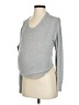 Seraphine Gray Long Sleeve Top Size 4 - photo 1