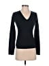 Aqua 100% Cashmere Black Green Cashmere Pullover Sweater Size XS - photo 1