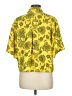 Saunders Collective 100% Polyester Graphic Paisley Tropical Yellow Short Sleeve Blouse Size 6 - photo 2