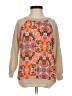 J.Crew Factory Store 100% Polyester Paisley Tan Pullover Sweater Size XS - photo 1