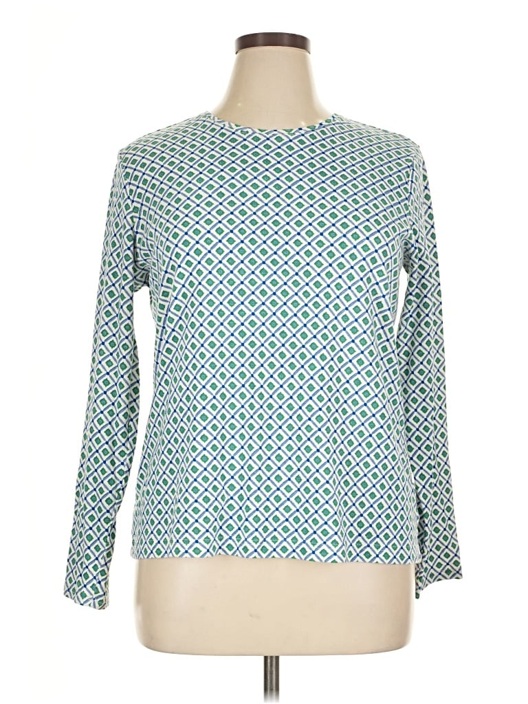 Pre-owned Croft & Barrow Long Sleeve T-shirt In Blue