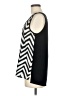 August Silk 100% Polyester Chevron-herringbone Silver Sleeveless Blouse Size M - photo 5
