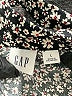 Gap 100% Rayon Animal Print Black Long Sleeve Blouse Size L - photo 7