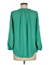Assorted Brands 100% Polyester Teal Long Sleeve Blouse Size M - photo 2