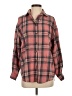 Unbranded 100% Polyester Plaid Red Long Sleeve Blouse Size S - photo 1