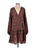 Wishlist 100% Polyester Paisley Brown Casual Dress Size S - photo 1