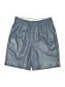 Babaton 100% Polyurethane Metallic Silver Athletic Shorts Size 0 - photo 1