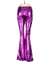 Unbranded 100% Polyester Metallic Purple Casual Pants Size S - photo 2