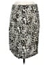 DressBarn Animal Print Silver Casual Skirt Size M - photo 2