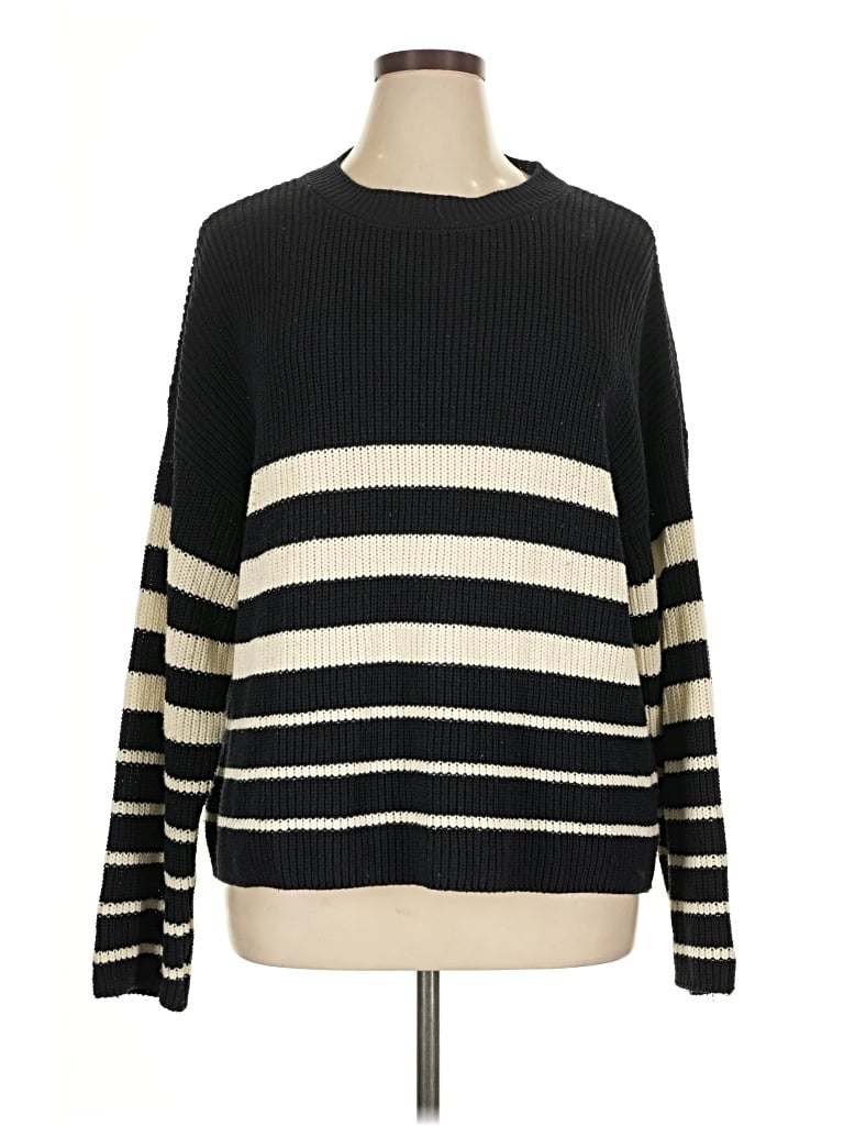 Pre-owned Zara Pullover Sweater In Black