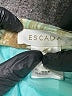 Escada Color Block Teal Blue Wool Skirt Size EU 38 / US 8 - photo 4