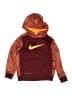 Nike 100% Polyester Burgundy Pullover Hoodie Size 8 - photo 1