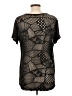Lily White Black Short Sleeve Top Size L - photo 2