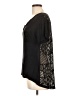 Lily White Black Short Sleeve Top Size L - photo 5
