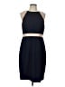 J.Crew 100% Wool Color Block Blue Cocktail Dress Size 12 - photo 1