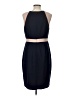 J.Crew 100% Wool Color Block Blue Cocktail Dress Size 12 - photo 2