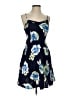Old Navy 100% Rayon Floral Blue Cocktail Dress Size S - photo 1