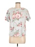 Flora Nikrooz Floral Gray Short Sleeve Blouse Size M - photo 1