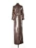 Assorted Brands Metallic Silver Gold Cocktail Dress Size EU 42 / US 12 - photo 2