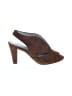 Eric Michael 100% Leather Brown Heels Size EU 37 - photo 1