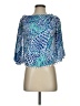 Lilly Pulitzer 100% Rayon Blue 3/4 Sleeve Blouse Size XXS - photo 1