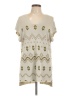 Cato Tan Short Sleeve Top Size L - photo 1