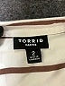 Torrid Stripes Ivory 3/4 Sleeve Button-Down Shirt Size 2X Plus (2) - photo 7
