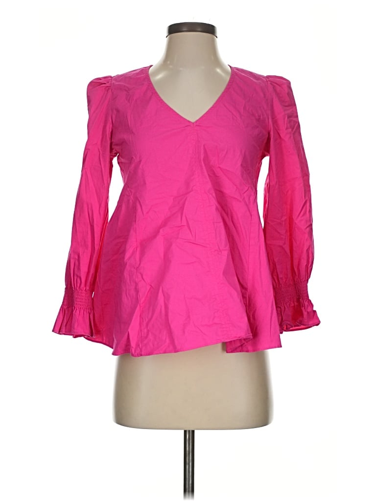 Pre-owned Pomander Place 3/4 Sleeve Blouse In Pink