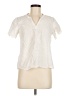 Design History 100% Cotton Ivory Short Sleeve Blouse Size M - photo 1
