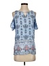 St. John's Bay 100% Viscose Blue Sleeveless Blouse Size S - photo 1