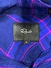 Rails 100% Rayon Plaid Blue Long Sleeve Button-Down Shirt Size M - photo 7