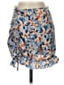 Shein Floral Blue Casual Skirt Size 4 - photo 1