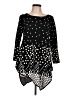 Chelsea & Theodore Polka Dots Black Pullover Sweater Size L - photo 1