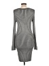 Express Houndstooth Gray Casual Dress Size L - photo 2