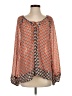 Alya 100% Polyester Orange 3/4 Sleeve Blouse Size S - photo 1