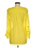 Pink Owl Yellow 3/4 Sleeve Blouse Size M - photo 2