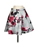 Windsor 100% Polyester Floral Gray Casual Skirt Size 1 - 2 - photo 1