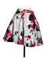 Windsor 100% Polyester Floral Gray Casual Skirt Size 1 - 2 - photo 2